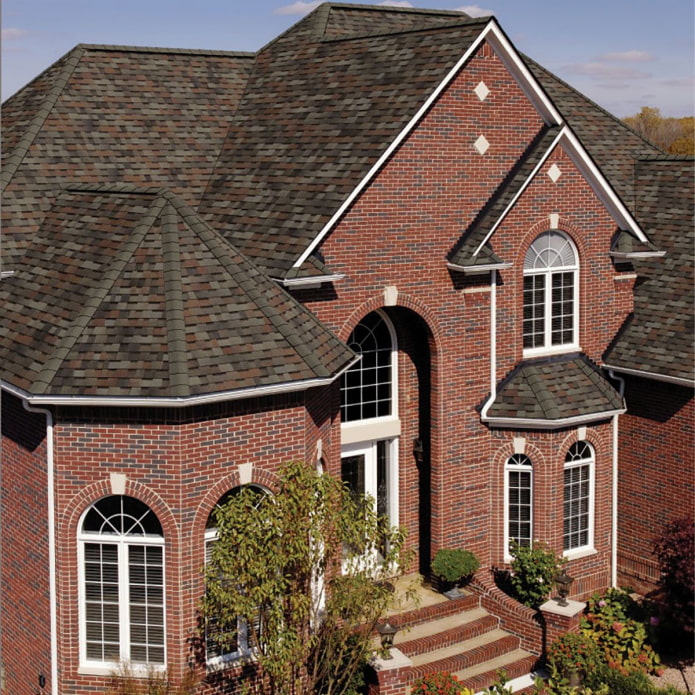 dragontooth shingle roof house