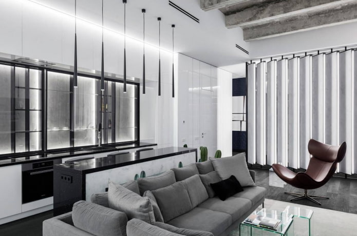 black and white studio interior black and white studio interior