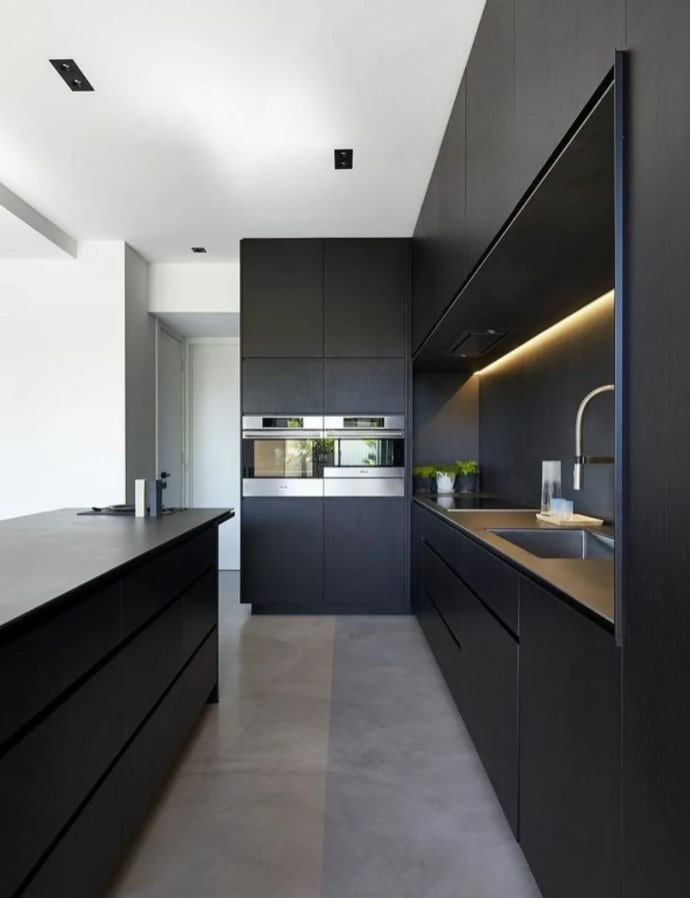 black kitchen set black kitchen set