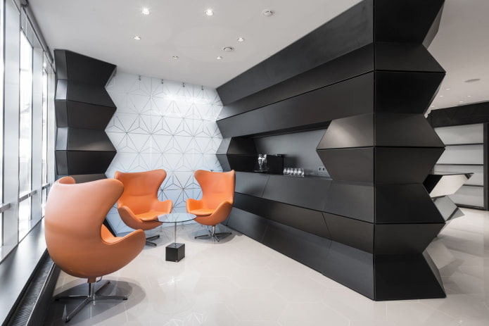 chairs in the shape of an egg in the interior chairs in the shape of an egg in the interior