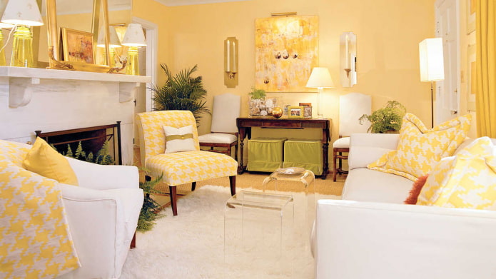 living room in honey-yellow tones living room in honey-yellow tones