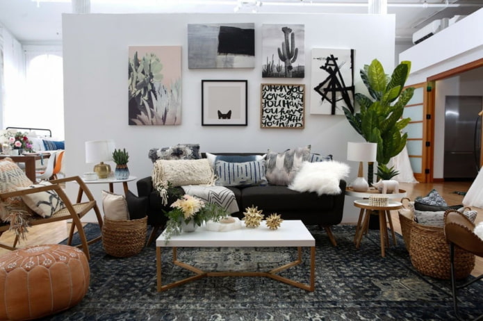 boho in scandi style