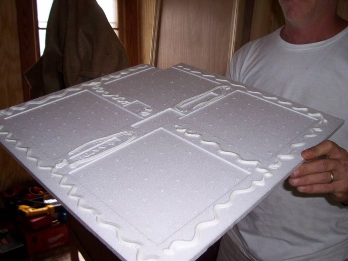gluing ceiling tiles
