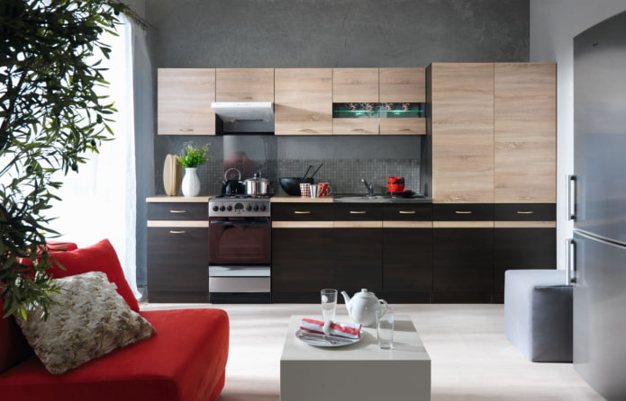 kitchen oak sonoma with wenge kitchen oak sonoma with wenge