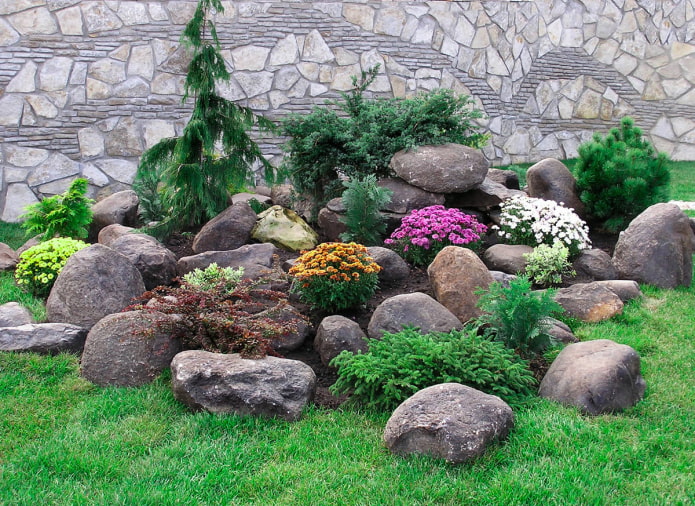 large cobblestones in landscape design