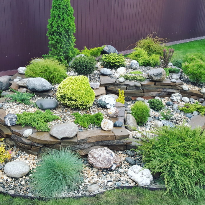 stones for the alpine slide