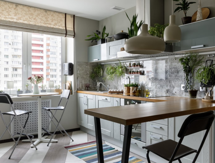 glass apron with texture