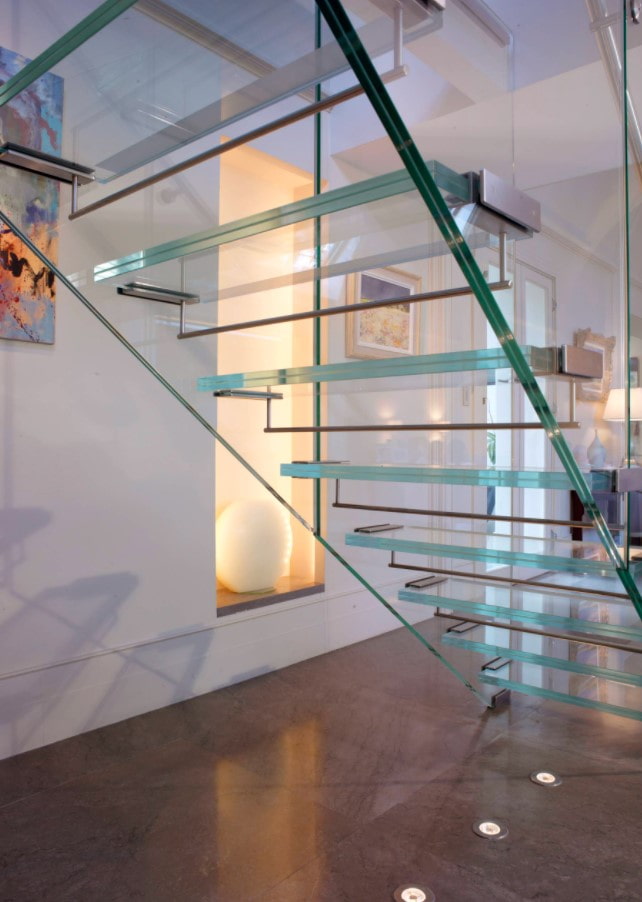 glass steps