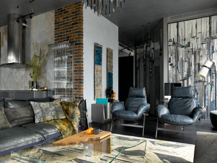 glass cabinet in the interior