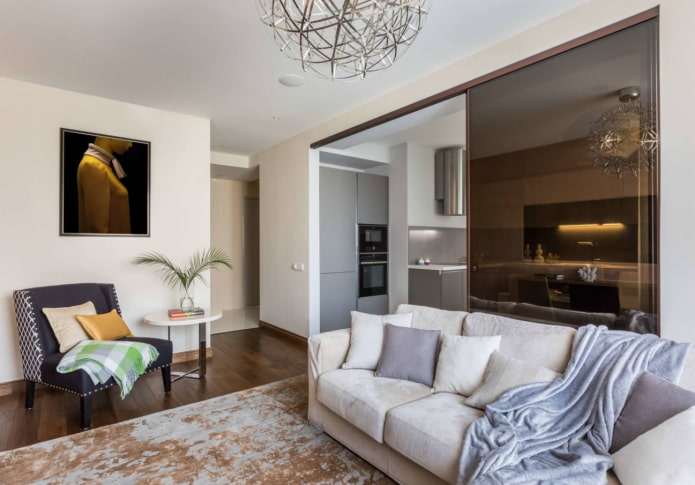 tinted glass in the interior