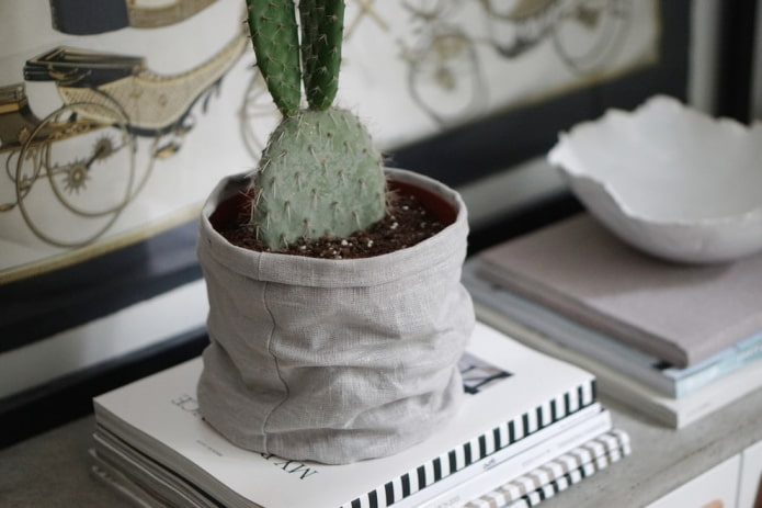 Ready-made planters made of fabric Ready-made planters made of fabric