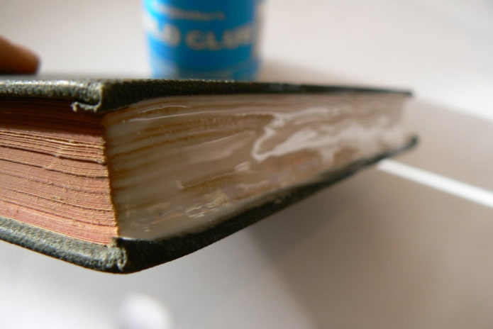 We glue the book We glue the book