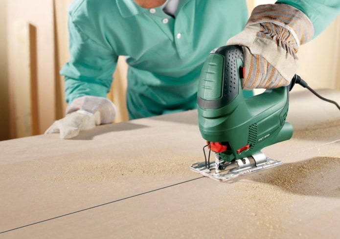 Sawing plywood Sawing plywood