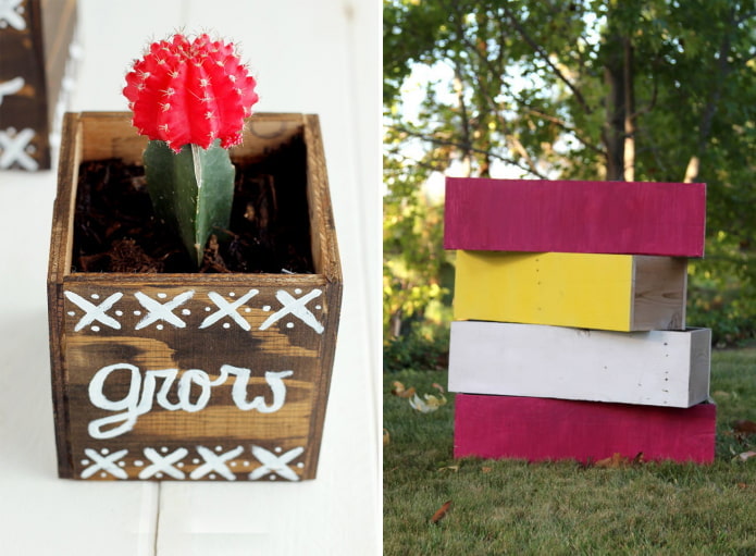 Wooden pots Wooden pots