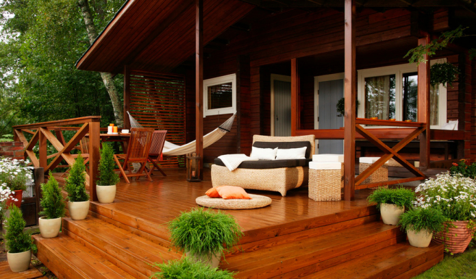 Veranda with tropical influences Veranda with tropical influences