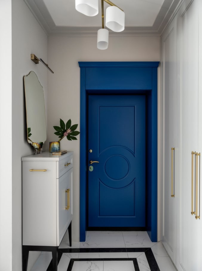 blue front door
