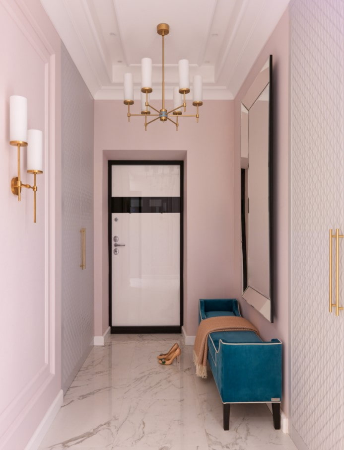 pink hallway