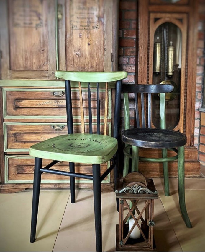 Painted chairs
