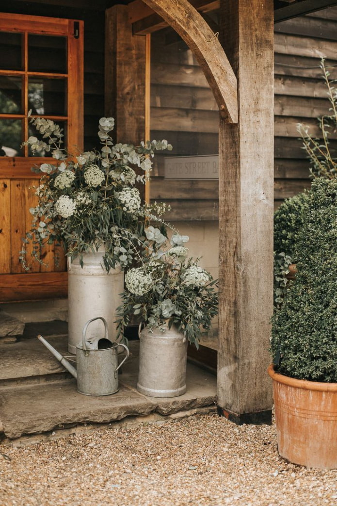 Barrel, watering can, can