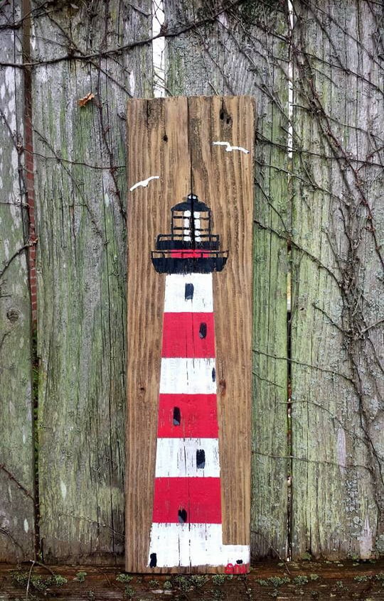 Lighthouse on the blackboard