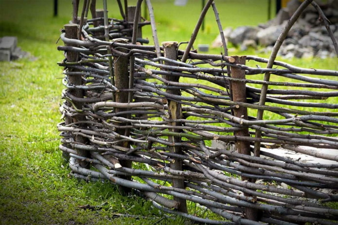 Wicker fence Wicker fence