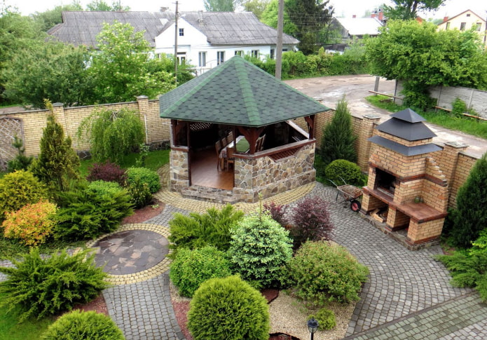 stone gazebo and stove in the country stone gazebo and stove in the country