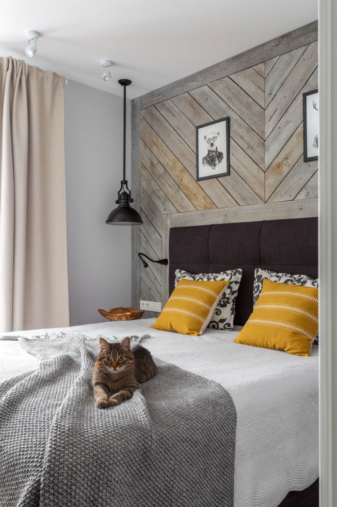wood panel on the wall in the bedroom wood panel on the wall in the bedroom