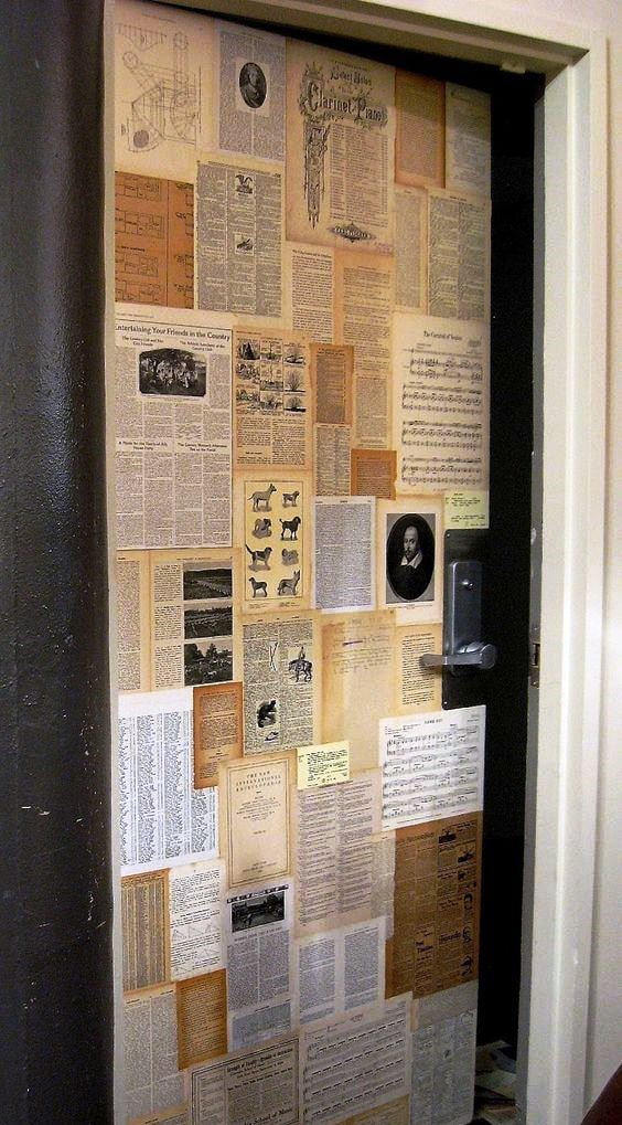 Decoupage from pages Decoupage from pages