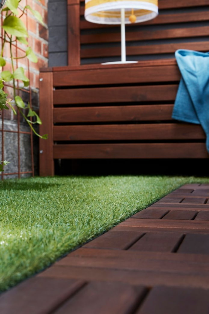 Two types of flooring