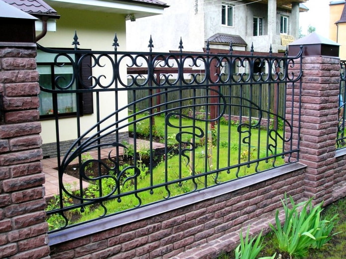 wrought iron fence