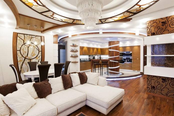 zoning of the kitchen and living room zoning of the kitchen and living room