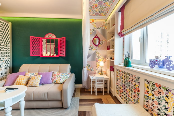 finishing the area under the window with old wallpaper finishing the area under the window with old wallpaper