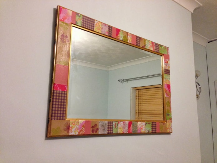 mirror with wallpaper frame mirror with wallpaper frame