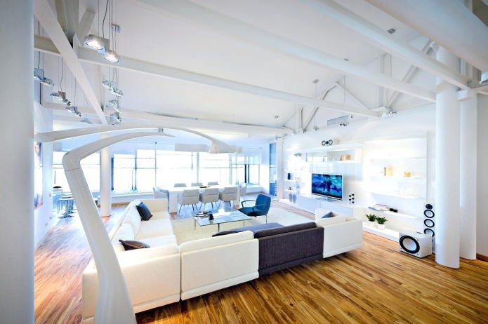 Living room in white Living room in white