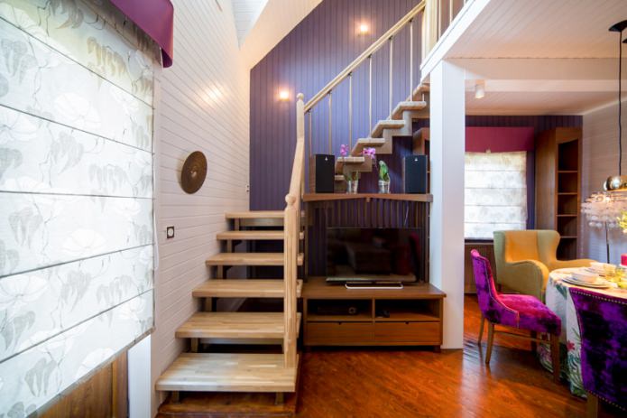 TV under the stairwell TV under the stairwell