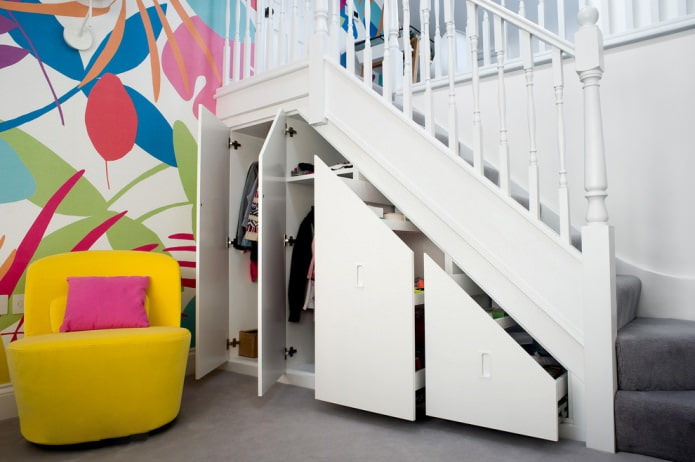 built-in wardrobe under the flight of stairs built-in wardrobe under the flight of stairs