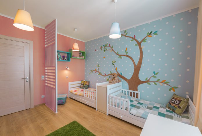 Complementary combination on the walls Complementary combination on the walls