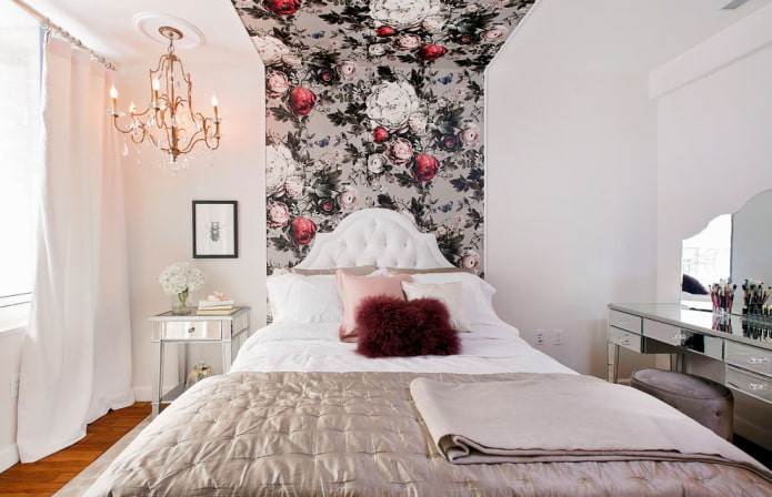 cozy bedroom with photo wallpaper cozy bedroom with photo wallpaper