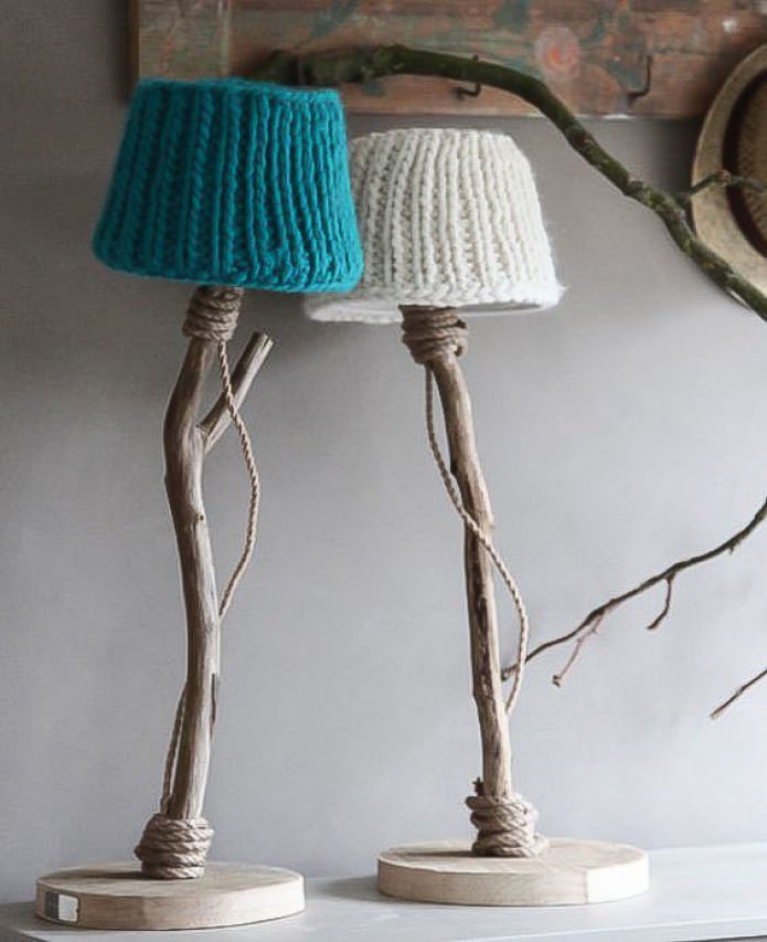 Knitted lampshade Knitted lampshade