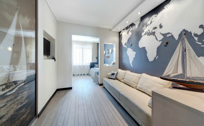 world map on the wall