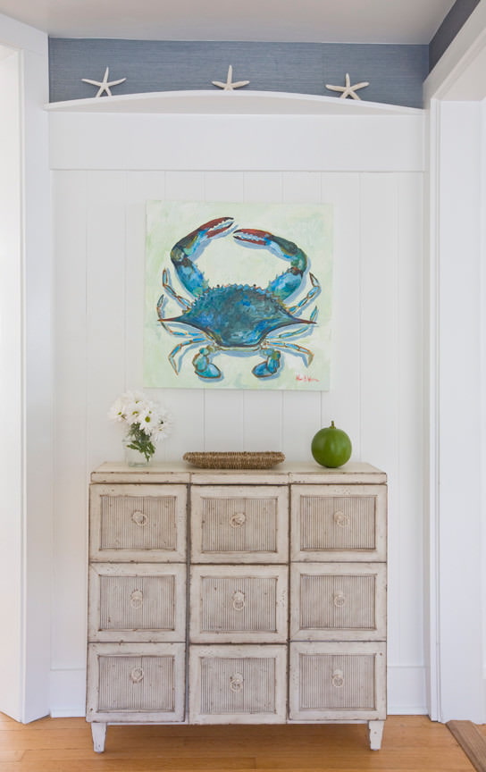 the picture with the crab