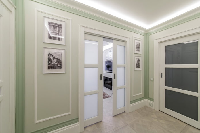 sliding door with two leaves sliding door with two leaves