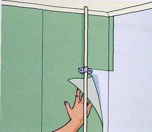 gluing wallpaper behind pipes