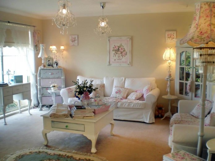 shabby chic living room