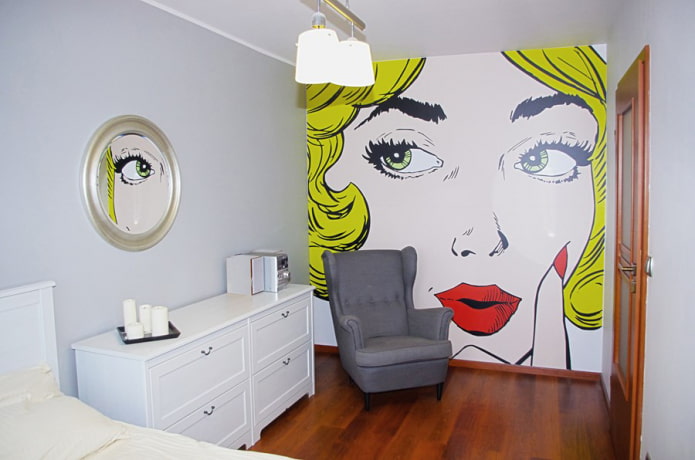 pop art on the wall