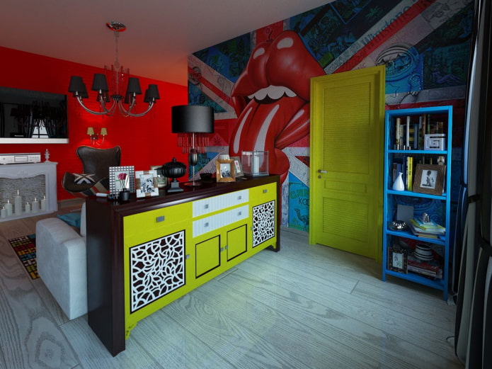 yellow curbstone and doors