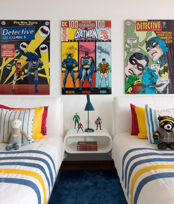 comics on the wall