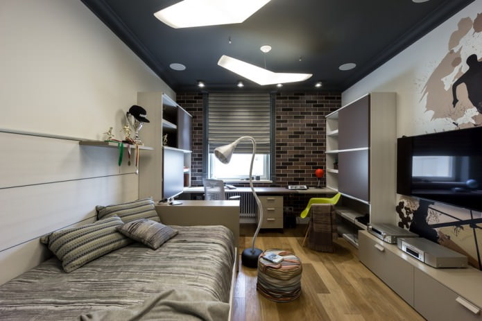 black matte canvas in a teenager's room black matte canvas in a teenager's room