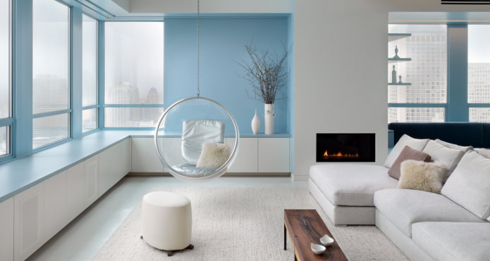 living room decoration in light colors