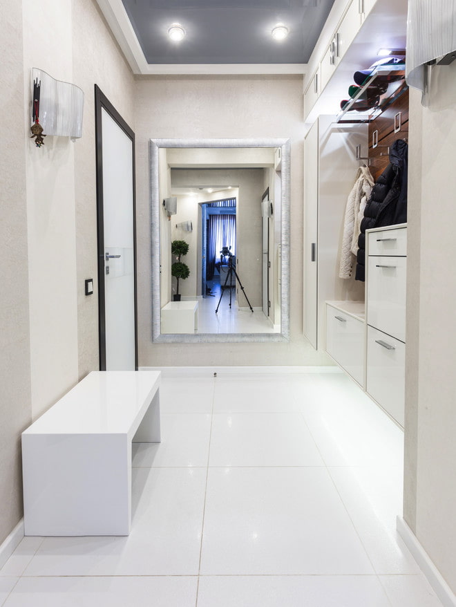 hallway in light colors